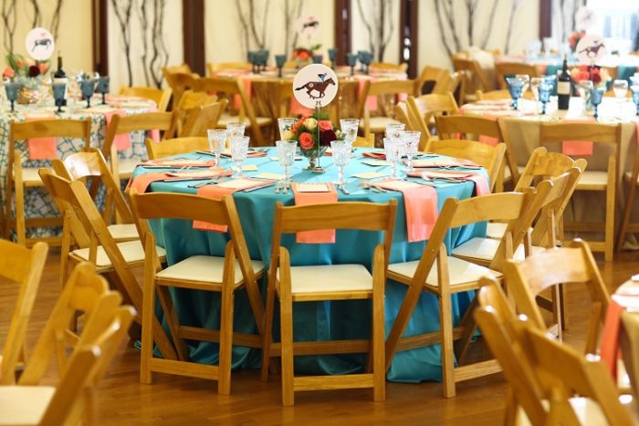 Baja Turquoise Lamour Table Linen, Teal Satin Table Cloth