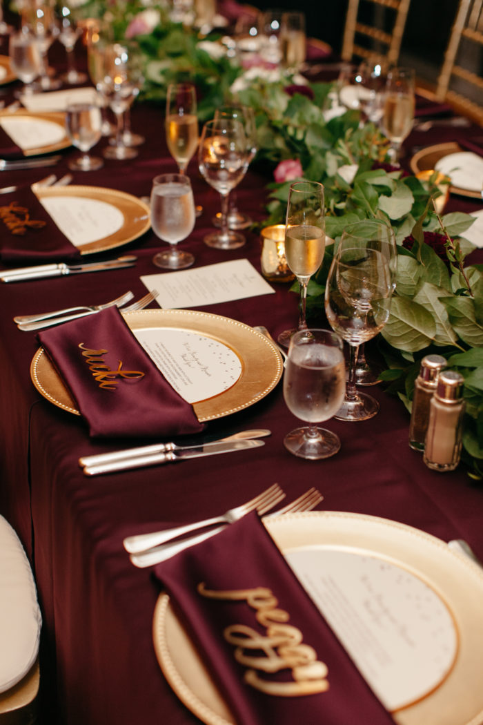 Burgundy Lamour Table Linen, Dark Red Satin Table Cloth