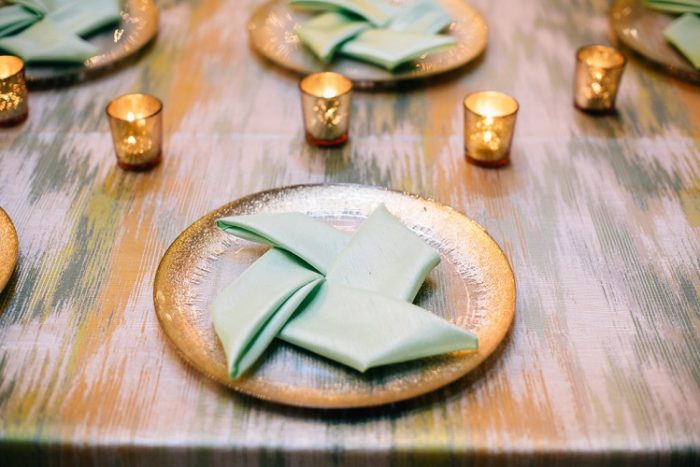 Green Abstract Table Linen, Green and Yellow Table Cloth, Green Pattern Table Cloth