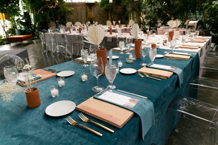 Ocean Blue Plush Velvet Table Linen, Blue Velvet Table Cloth