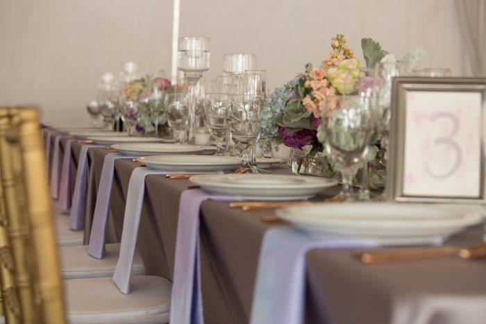 Lavender Lamour Table Linen, Light Purple Satin Table Cloth