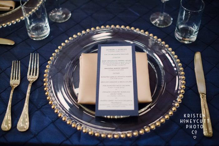 Midnight Blue Pintuck Table Linen, Dark Blue Pintuck Table Cloth