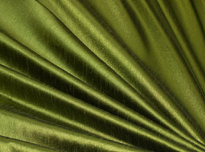 Olive Dupioni Table Linen, Green Table Cloth