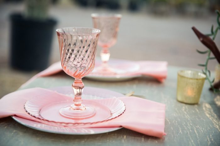 Primrose Lamour Table Linen, Light Pink Table Cloth