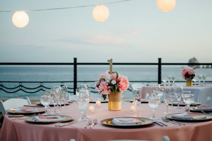 Primrose Lamour Table Linen, Light Pink Table Cloth