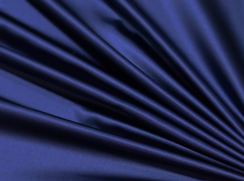 Storm Navy Lamour Table Linen, Dark Blue Satin Table Cloth