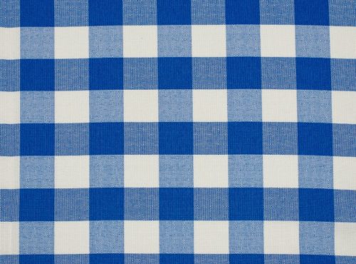 Blue Check Table Linen, Blue Gingham Table Linen