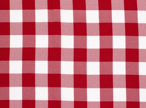 Red Check Table Linen, Red Gingham Table Cloth