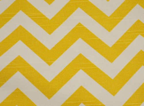 Rustic Lemon Chevron Table Linen