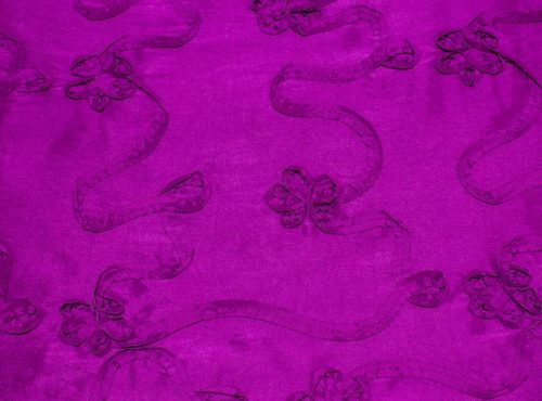 Violet Ribbon Taffeta Table Linen, Purple Taffeta