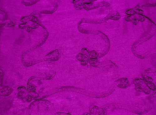 Violet Ribbon Taffeta Table Linen, Purple Taffeta