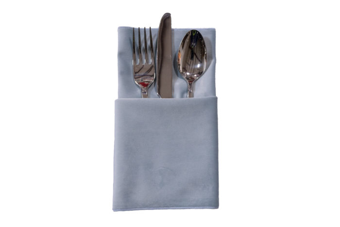 Ice Blue Plush Velvet Napkin, Light Blue Velvet Napkin, #theNAPKINMovement