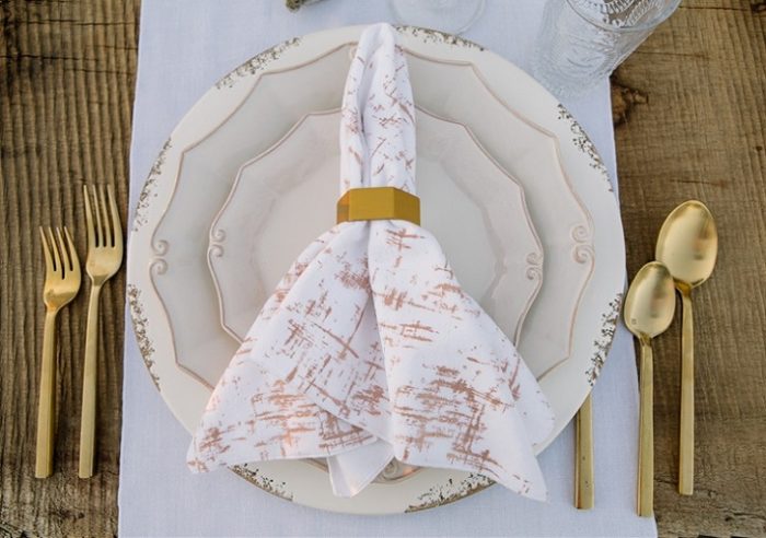 White Etched Velvet Napkin, White and Pink Velvet Napkin, #theNAPKINmovement