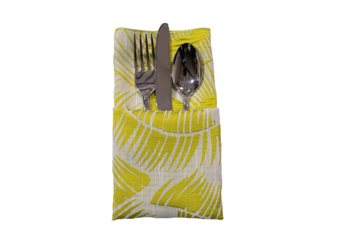 Pineapple Havana Napkin, Yellow Leaf Napkin, #theNAPKINmovement