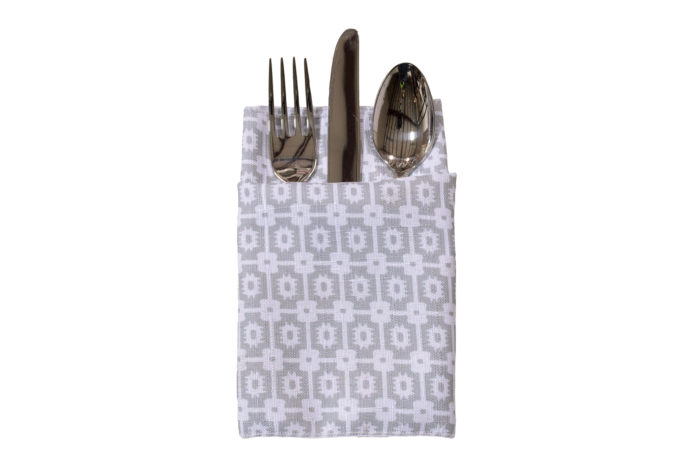 Smoke Santa Fe Napkin, Grey Patterned Napkin, #theNAPKINmovement