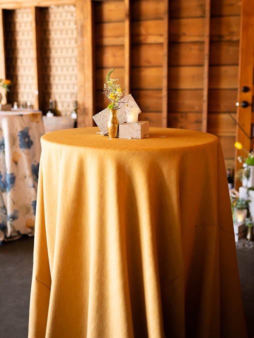Marigold Linnea Table Linen, Yellow Linen Table Cloth