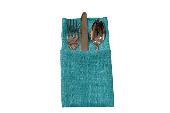 Turquoise Linnea Napkin, Teal Linen Napkin. #theNAPKINmovement