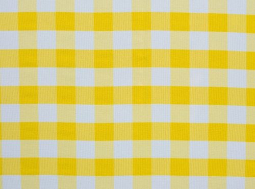 Yellow Check Table Linen, Yellow Gingham Table Cloth