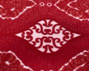 Red Damask Sheer