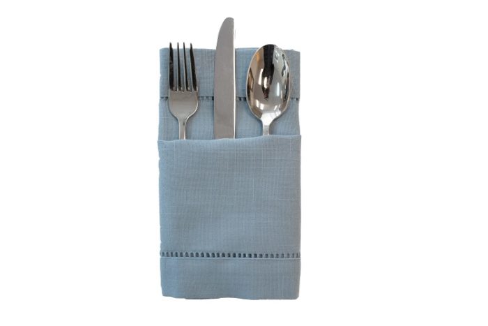 Slate Blue Hemstitch Napkin